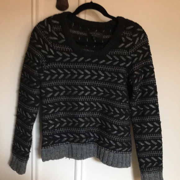 Rag & Bone Black and Metallic Sweater - Picture 1 of 3